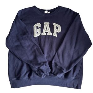 GAP Men's Dark Blue Crewneck Sweater